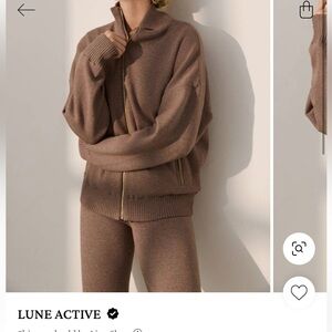 Lune Active Brown Bomber Jacket New with out tags